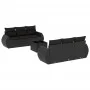 Set de comedor de jardín 7 pzas y cojines ratán sintético negro de , Conjuntos de jardín - Ref: Foro24-3221104, Precio: 526,7...
