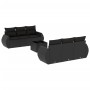 Set de comedor de jardín 7 pzas y cojines ratán sintético negro by , Garden sets - Ref: Foro24-3221104, Price: 479,64 €, Disc...