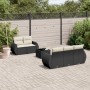 Set de sofás de jardín 6 piezas y cojines ratán sintético negro by , Garden sets - Ref: Foro24-3221095, Price: 405,88 €, Disc...