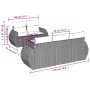 Set de sofás de jardín 6 piezas y cojines ratán sintético negro by , Garden sets - Ref: Foro24-3221095, Price: 405,88 €, Disc...