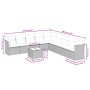 Set de sofás de jardín 10 pzas cojines ratán sintético negro by , Garden sets - Ref: Foro24-3249624, Price: 625,74 €, Discoun...