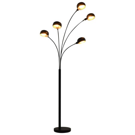 Black and gold floor lamp 5 x E14 200 cm by vidaXL, Lamps - Ref: Foro24-282418, Price: 124,25 €, Discount: %