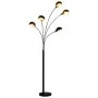 Schwarz-goldene Stehleuchte 5 x E14 200 cm von vidaXL, Lampen - Ref: Foro24-282418, Preis: 118,92 €, Rabatt: %