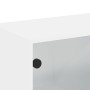 Mueble pared con puertas de vidrio 2 uds blanco 68,5x37x35 cm by , Lockers and storage cabinets - Ref: Foro24-836498, Price: ...