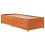 Sofá cama de madera maciza de pino marrón cera 75x190 cm de , Camas y somieres - Ref: Foro24-844480, Precio: 197,53 €, Descue...