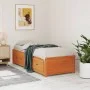 Sofá cama de madera maciza de pino marrón cera 75x190 cm de , Camas y somieres - Ref: Foro24-844480, Precio: 197,53 €, Descue...