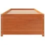 Sofá cama de madera maciza de pino marrón cera 75x190 cm de , Camas y somieres - Ref: Foro24-844480, Precio: 197,53 €, Descue...