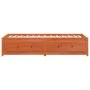 Sofá cama de madera maciza de pino marrón cera 75x190 cm de , Camas y somieres - Ref: Foro24-844480, Precio: 197,53 €, Descue...