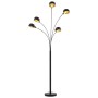 Black and gold floor lamp 5 x E14 200 cm by vidaXL, Lamps - Ref: Foro24-282418, Price: 124,25 €, Discount: %