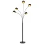 Schwarz-goldene Stehleuchte 5 x E14 200 cm von vidaXL, Lampen - Ref: Foro24-282418, Preis: 118,92 €, Rabatt: %