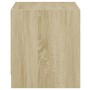 Zwei Nachttische mit Glastüren in Sonoma-Eiche, 35x37x42 cm. von , Nachttische - Ref: Foro24-836348, Preis: 47,36 €, Rabatt: %