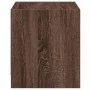 Nachttisch mit Glastür in brauner Eiche 35x37x42 cm. von , Nachttische - Ref: Foro24-836355, Preis: 24,78 €, Rabatt: %