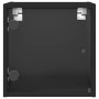 Nachttisch mit schwarzer Glastür 35x37x35 cm von , Nachttische - Ref: Foro24-836464, Preis: 33,11 €, Rabatt: %