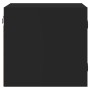 Nachttisch mit schwarzer Glastür 35x37x35 cm von , Nachttische - Ref: Foro24-836464, Preis: 33,11 €, Rabatt: %