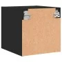 Nachttisch mit schwarzer Glastür 35x37x35 cm von , Nachttische - Ref: Foro24-836464, Preis: 32,46 €, Rabatt: %