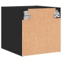Nachttisch mit schwarzer Glastür 35x37x35 cm von , Nachttische - Ref: Foro24-836464, Preis: 33,11 €, Rabatt: %
