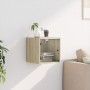 Nachttisch mit Glastür in Eiche Sonoma 35x37x35 cm von , Nachttische - Ref: Foro24-836466, Preis: 35,09 €, Rabatt: %