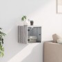 Nachttisch mit grauer Sonoma-Glastür 35x37x35 cm von , Nachttische - Ref: Foro24-836472, Preis: 32,42 €, Rabatt: %