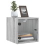 Nachttisch mit grauer Sonoma-Glastür 35x37x35 cm von , Nachttische - Ref: Foro24-836472, Preis: 32,42 €, Rabatt: %