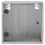 Nachttisch mit grauer Sonoma-Glastür 35x37x35 cm von , Nachttische - Ref: Foro24-836472, Preis: 32,42 €, Rabatt: %