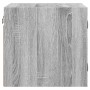 Nachttisch mit grauer Sonoma-Glastür 35x37x35 cm von , Nachttische - Ref: Foro24-836472, Preis: 32,42 €, Rabatt: %