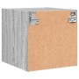 Nachttisch mit grauer Sonoma-Glastür 35x37x35 cm von , Nachttische - Ref: Foro24-836472, Preis: 32,42 €, Rabatt: %