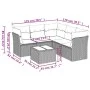 Set de sofás de jardín 6 piezas y cojines ratán sintético negro by , Garden sets - Ref: Foro24-3249465, Price: 372,61 €, Disc...