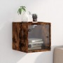 Nachttisch mit rauchglas Tür Eiche 35x37x35 cm von , Nachttische - Ref: Foro24-836470, Preis: 31,13 €, Rabatt: %