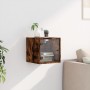Nachttisch mit rauchglas Tür Eiche 35x37x35 cm von , Nachttische - Ref: Foro24-836470, Preis: 31,13 €, Rabatt: %
