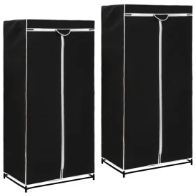 Armarios 2 unidades negro 75x50x160 cm de vidaXL, Armarios roperos - Ref: Foro24-282441, Precio: 47,13 €, Descuento: %
