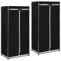Armarios 2 unidades negro 75x50x160 cm de vidaXL, Armarios roperos - Ref: Foro24-282441, Precio: 47,23 €, Descuento: %