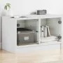 TV-Möbel mit weißen Glastüren 68x37x42 cm von , TV-Möbel - Ref: Foro24-836357, Preis: 38,80 €, Rabatt: %