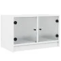 TV-Möbel mit weißen Glastüren 68x37x42 cm von , TV-Möbel - Ref: Foro24-836357, Preis: 38,80 €, Rabatt: %