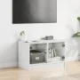 TV-Möbel mit weißen Glastüren 68x37x42 cm von , TV-Möbel - Ref: Foro24-836357, Preis: 38,80 €, Rabatt: %