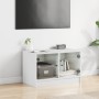 TV-Möbel mit weißen Glastüren 68x37x42 cm von , TV-Möbel - Ref: Foro24-836357, Preis: 39,16 €, Rabatt: %