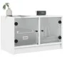 TV-Möbel mit weißen Glastüren 68x37x42 cm von , TV-Möbel - Ref: Foro24-836357, Preis: 38,80 €, Rabatt: %
