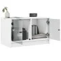 TV-Möbel mit weißen Glastüren 68x37x42 cm von , TV-Möbel - Ref: Foro24-836357, Preis: 38,80 €, Rabatt: %