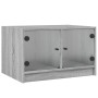 Couchtisch mit grauen Sonoma-Glastüren 68x50x42 cm. von , Couchtisch - Ref: Foro24-836369, Preis: 45,56 €, Rabatt: %