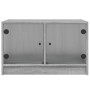 Couchtisch mit grauen Sonoma-Glastüren 68x50x42 cm. von , Couchtisch - Ref: Foro24-836369, Preis: 45,56 €, Rabatt: %