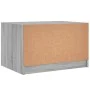 Mesa de centro con puertas de vidrio gris Sonoma 68x50x42 cm by , Coffee table - Ref: Foro24-836369, Price: 45,16 €, Discount: %