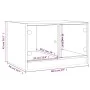Mesa de centro con puertas de vidrio gris Sonoma 68x50x42 cm by , Coffee table - Ref: Foro24-836369, Price: 45,16 €, Discount: %
