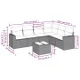 Set of 7-piece garden sofas and beige synthetic rattan cushions by , Garden sets - Ref: Foro24-3219009, Price: 441,64 €, Disc...