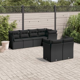 7-piece garden dining set and black synthetic rattan cushions by , Garden sets - Ref: Foro24-3249734, Price: 513,78 €, Discou...