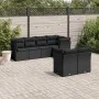 Set de comedor de jardín 7 pzas y cojines ratán sintético negro de , Conjuntos de jardín - Ref: Foro24-3249734, Precio: 495,1...