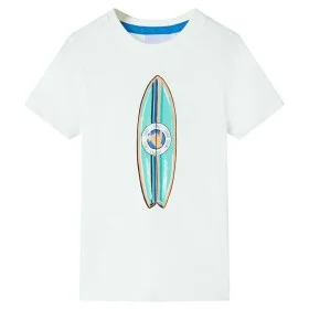 Short-sleeved children's t-shirt in cream color, size 128. by , Kids T-shirts - Ref: Foro24-11812, Price: 8,12 €, Discount: %
