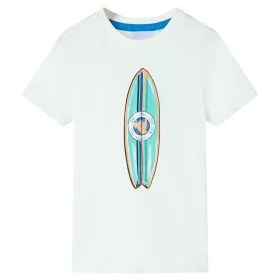 Short-sleeved children's t-shirt in cream color, size 104. by , Kids T-shirts - Ref: Foro24-11810, Price: 8,12 €, Discount: %