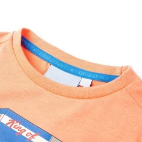 Kurzarm-Kinder-T-Shirt in Neonorange, Größe 104. von , Kinder-T-Shirts - Ref: Foro24-11850, Preis: 7,88 €, Rabatt: %