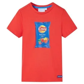 Rotes Kinder-Kurzarm-T-Shirt 140 von , Kinder-T-Shirts - Ref: Foro24-11843, Preis: 7,88 €, Rabatt: %