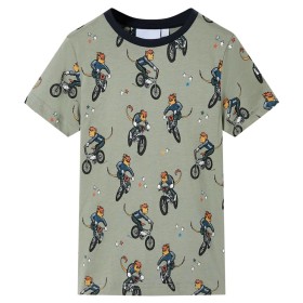 Pijama de manga corta infantil caqui claro 116 de , Pijamas de niños - Ref: Foro24-11866, Precio: 10,93 €, Descuento: %