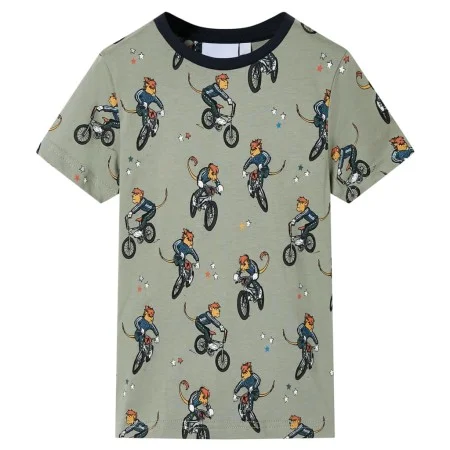 Hellkhakifarbener Kinder-Kurzarmpyjama 116 von , Kinderpyjamas - Ref: Foro24-11866, Preis: 11,24 €, Rabatt: %